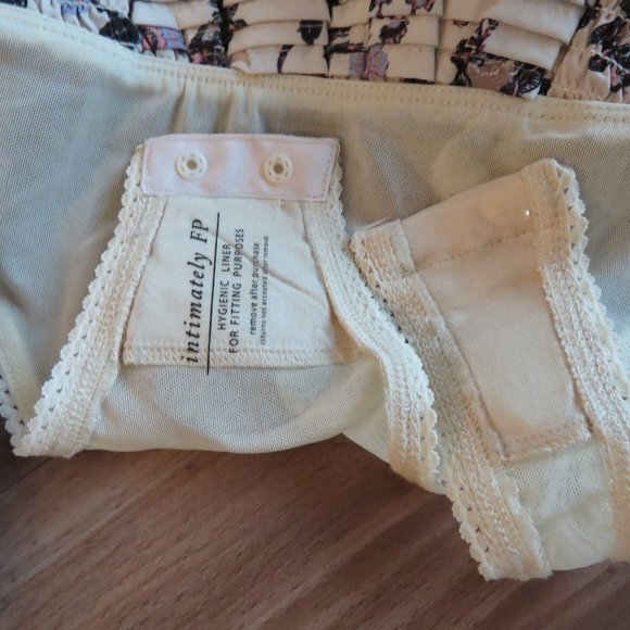 FREE PEOPLE Brunch Date Sheer Bodysuit in Floral Ivory Combo - Size S NWT - Picture 16 of 16